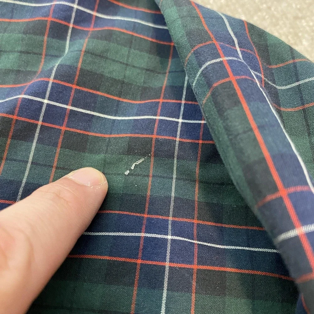 Polo By Ralph Lauren Shirt Mens 2XL Green Plaid Regent Classic Fit Long Sleeve